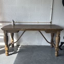 Wooden Table Measures 61” L x 28” W x 30” H