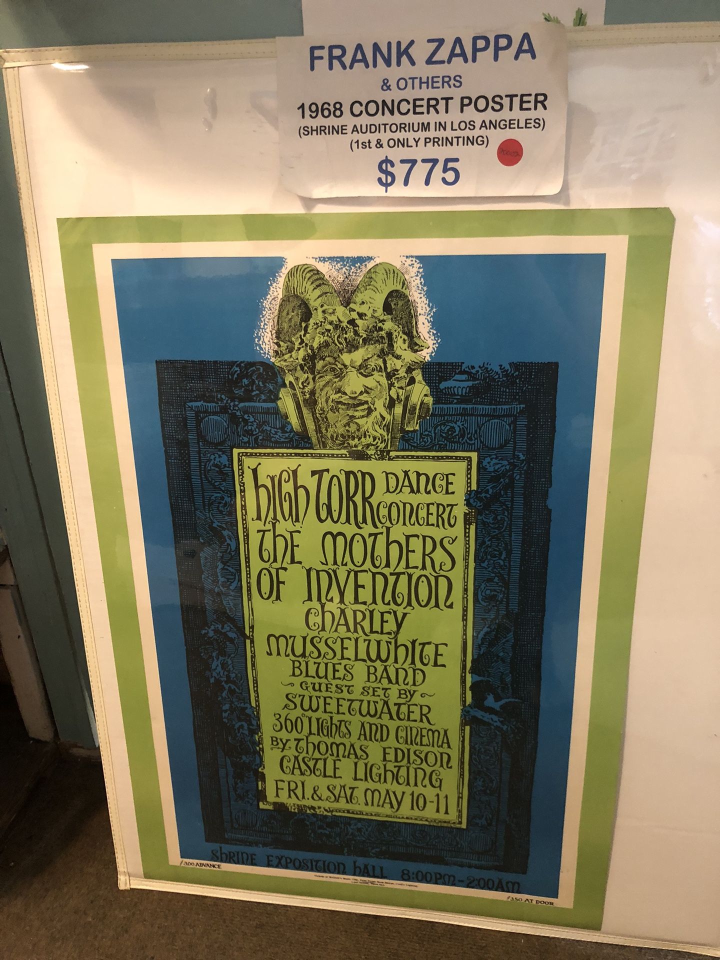 1960’s Frank Zappa + Cream - 2 Original Concert 🎶 Posters From 1960’s In Excellent 👍🏼 Condition !!! Must Come To HB, in OC - Read Below 👇: