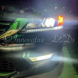 White 9005 HB3 LED Bulbs Headlight Conversion Kit High Beam Bright 