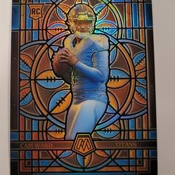 Oversize Cam Ward Rokie MOSAIC Stained Glass Football Card