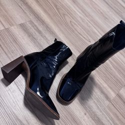 Topshop Leather Boots Size 38