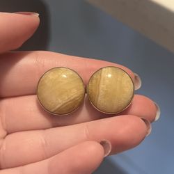 Agate Stud Earrings 