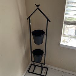Two plant holder and Four Vase