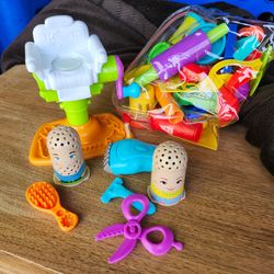 Play doh barbershop set and extras