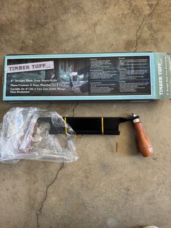 Timber Tuff 8" Straight Blade Draw Shave/Knife