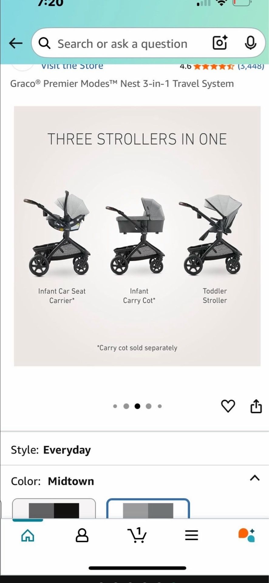 Graco stroller / car seat