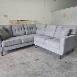 *Same Day Delivery Available!* 
Grey Chaise Sectional