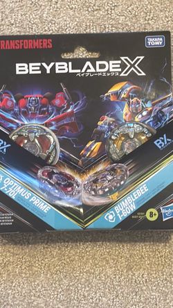 Transformer Beyblade x collab dual pack Optimus prime 7-70L bumblebee 1-60W