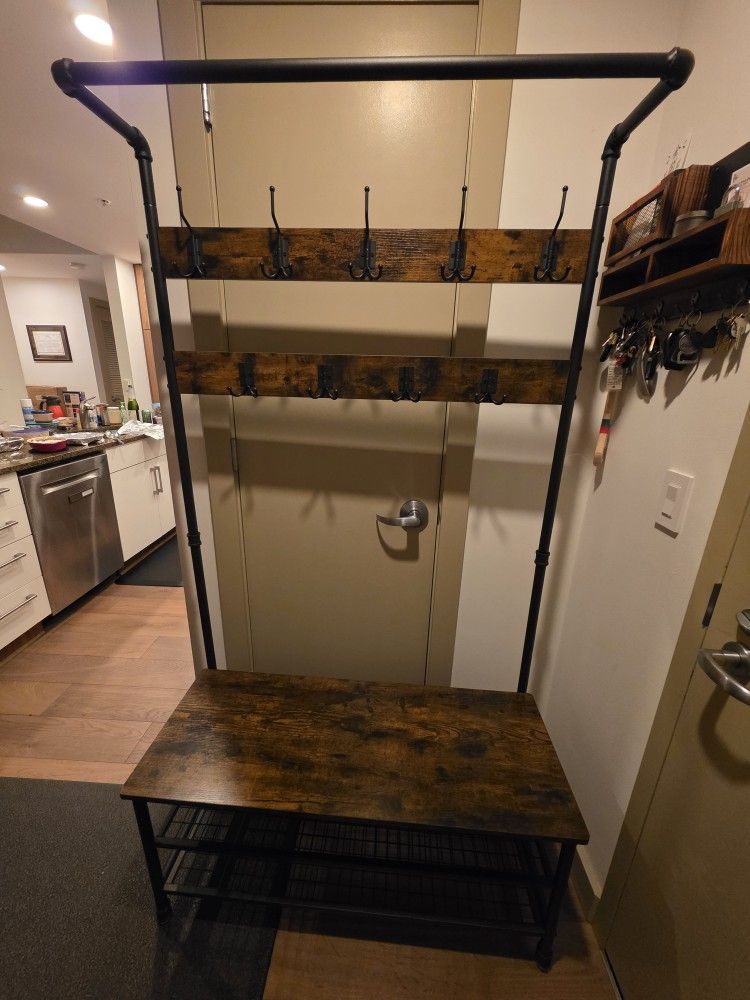 Industrial Hall Tree