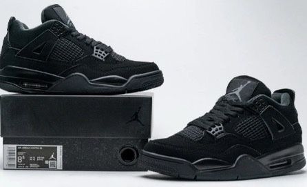 Black Cats Jordan 4s