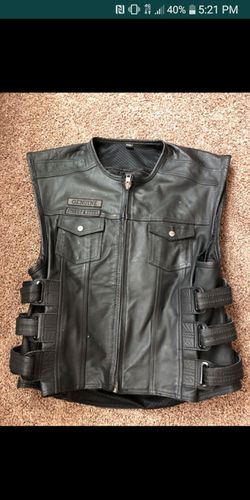 Premium leathet vest