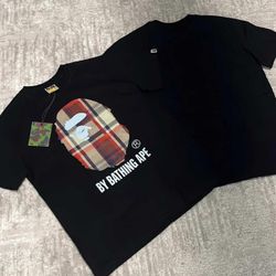 Bape X Burberry Black Tee 