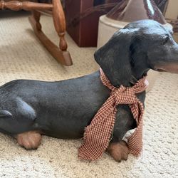 Dachshund Statue (looks real)