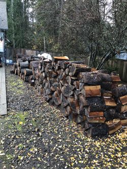 Fir wood. Split and rounds