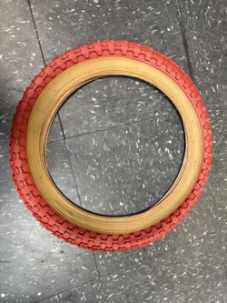 16x2.125 Bmx Tire Red And Gum Wall $7.50 Each (new)