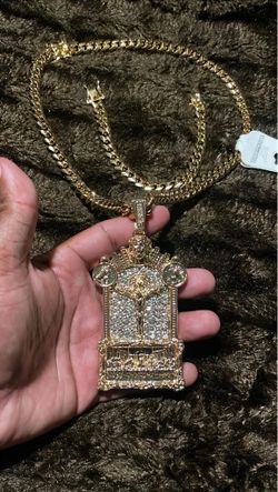 Med Size Pendant Cuban Set