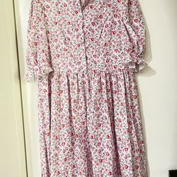 Vikidoky Disfraz de vestido floral rosa para mujer. Free    , Free with the purchase of any dress. traje de fiesta de cosplay de Halloween