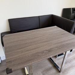 Modern Dining Table & L-Shaped Corner Bench Set — MUST GO BY SATURDAY 8/8!