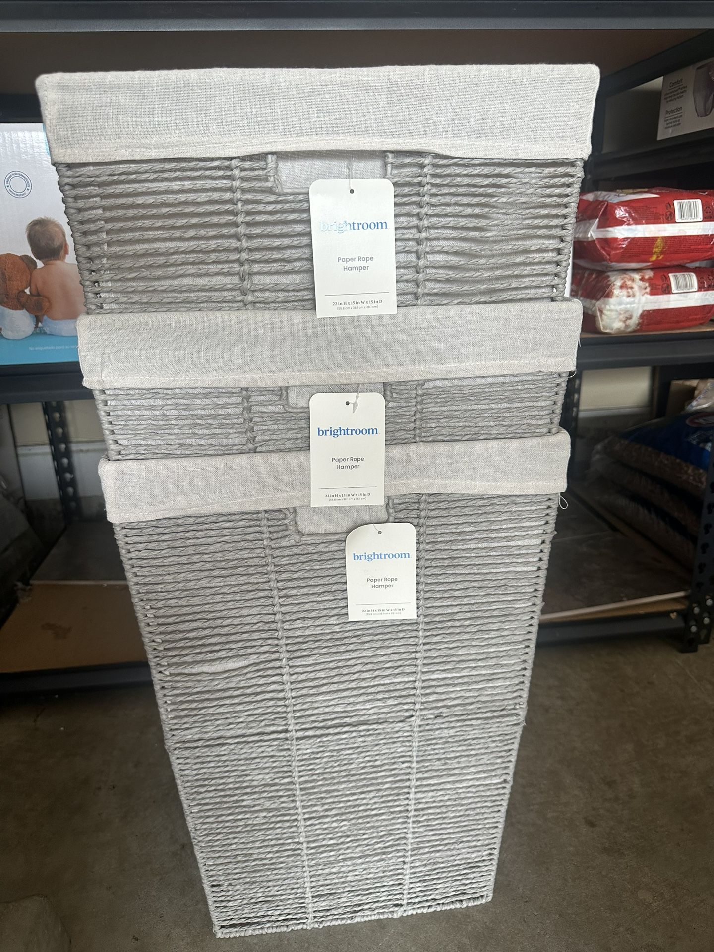 New Twisted Rope Clothes Hamper 15 Each