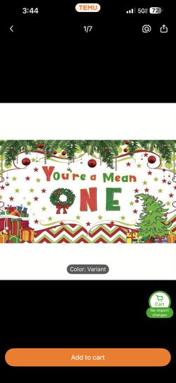 Grinch Decor B-day