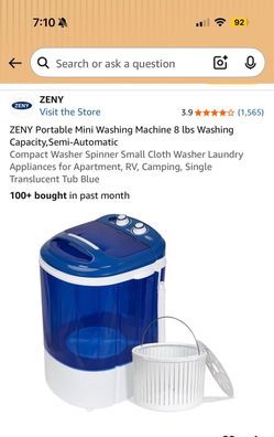 ZENY Portable Mini Washing Machine 8 lbs