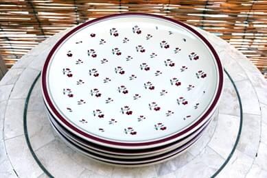 Set of 5 EPOCH JEPCOR LIBBIES LOVE DINNER PLATES Made in Korea