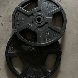 50lb Weider Plates For One Inch Barbell