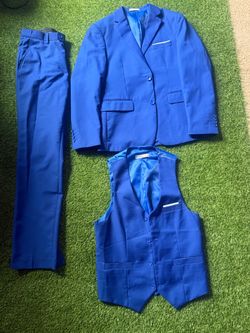 Royal Blue 3-Piece Suit Set
