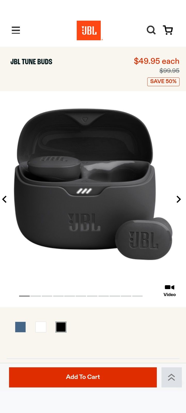 JBL True Wireless Tune Buds