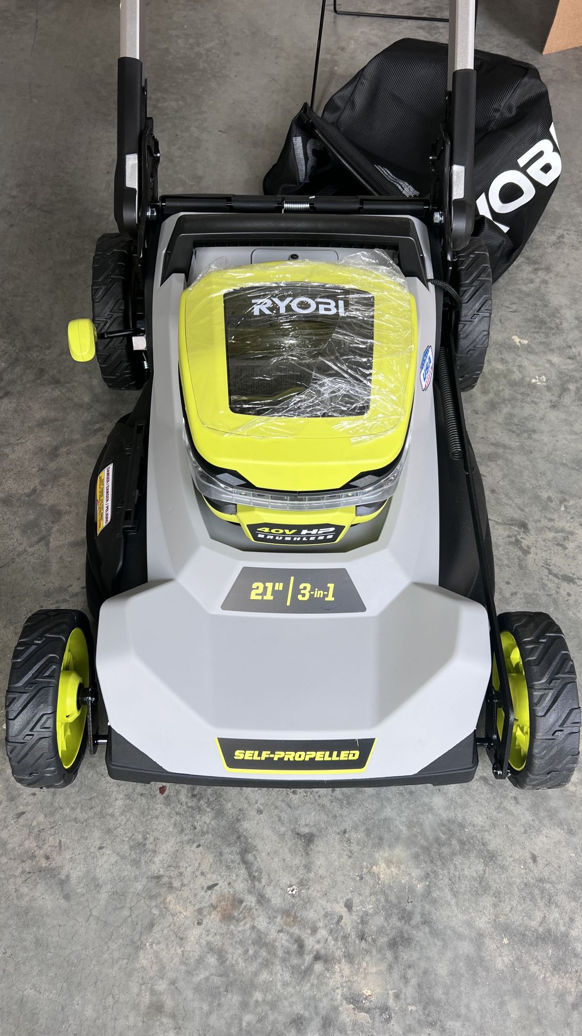 Ryobi 40V Lawnmower and 2 Batteries BRAND NEW