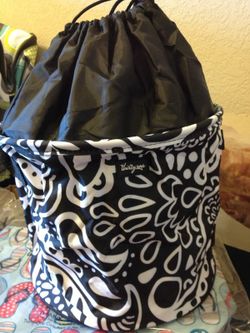 New thirty one cinch bag black and white