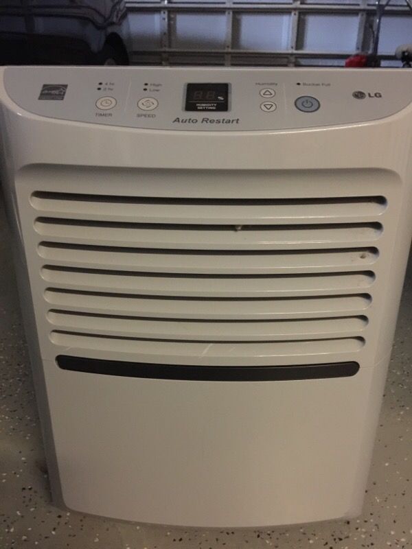 LG Dehumidifier LD451EGL 45 Pint Low Temp Energy Star Gray
