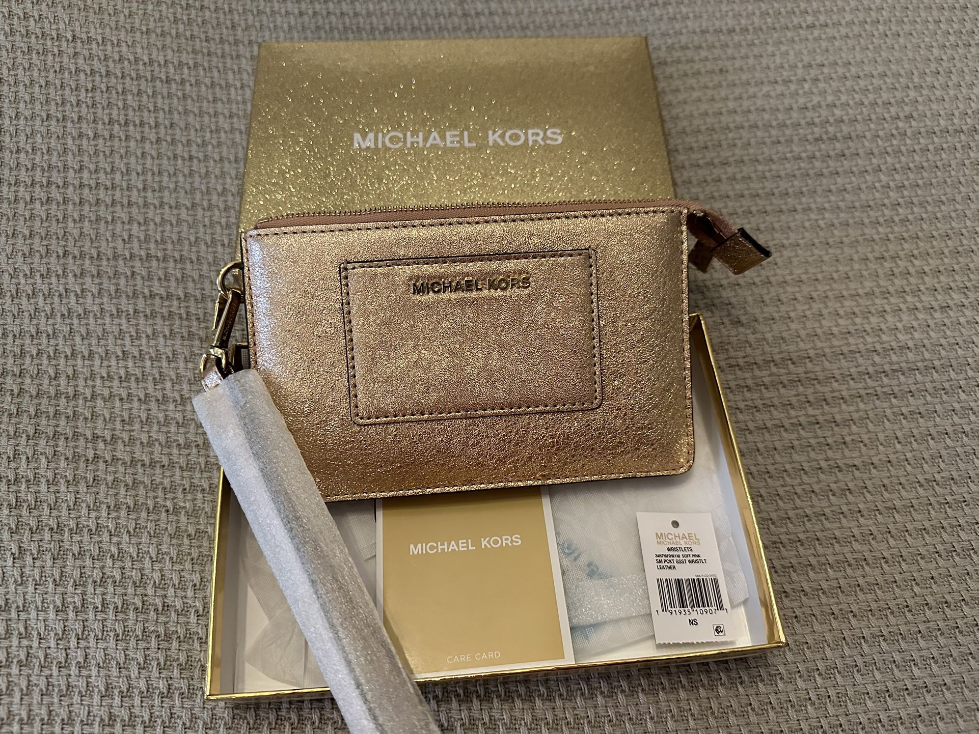 Michael Kors Leather Wristlet 