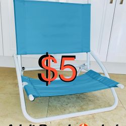 $5 Foldable Beach Adult Chair in good condition very clean