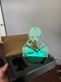3D printed Friday The 13th Jason Voorhees multicolored acrylic