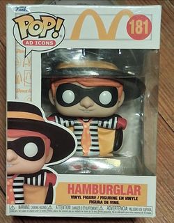 Funko pop Hamburglar McDonald's Action Figure 181 Yellow Black