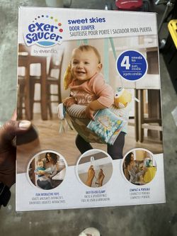 Exer Saucer. Sweet Skies Door Jumper For Babies   