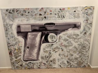 Huge gun art print