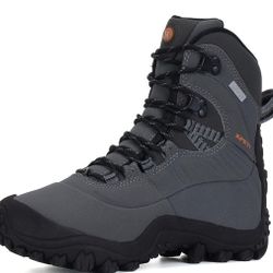 XPETI Men’s Thermator Mid-Rise Lightweight Hiking Insulated Non-Slip Outdoor Boots
