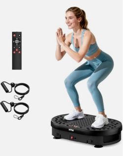 HTM Vibration Plate Exercise Machine, 9 Modes & 120 Speeds, Body Shake Plate