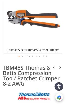 Electricians copper crimpers