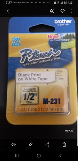 Brother M231 label maker tape
