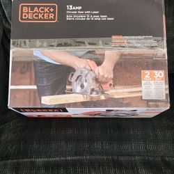 Black & Decker 120V 13 AMP 7-1/4 Corded Circular Saw  with Laser