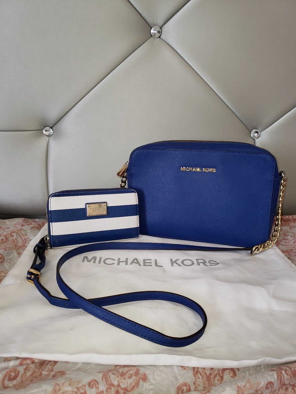 Michael Kors Large Royal Blue Crossbody.