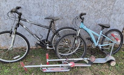 2 Youth Bike and 3 Kids Scooter