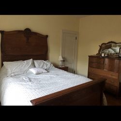 Antique Bed And Dresser