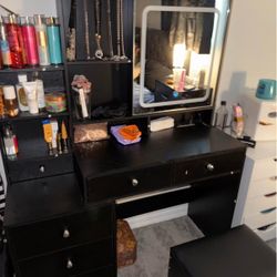 Vanity With Touchscreen Mirror