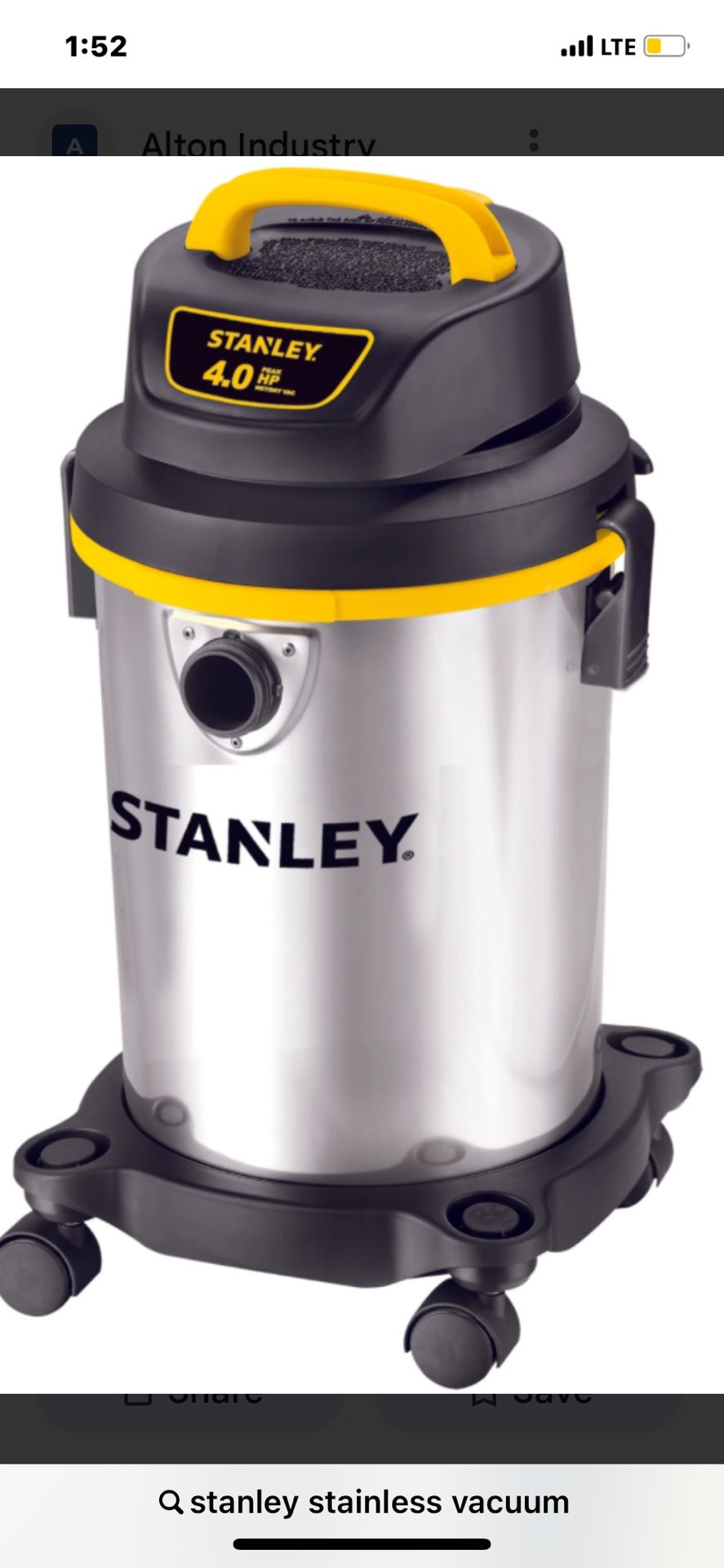 Stanley Stainless Steel Vacuum
