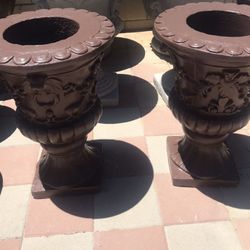 New Flower Pots Made Out Of Cement 