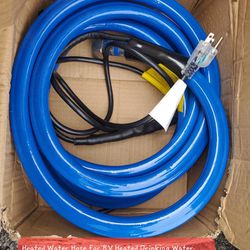 Heated Water Hose for RV,Heated Drinking Water Hose with Thermostat,Lead and BPA Free,1/2"Inner Diameter,Temperatures Down to -40°F Self-Regulating,Bl